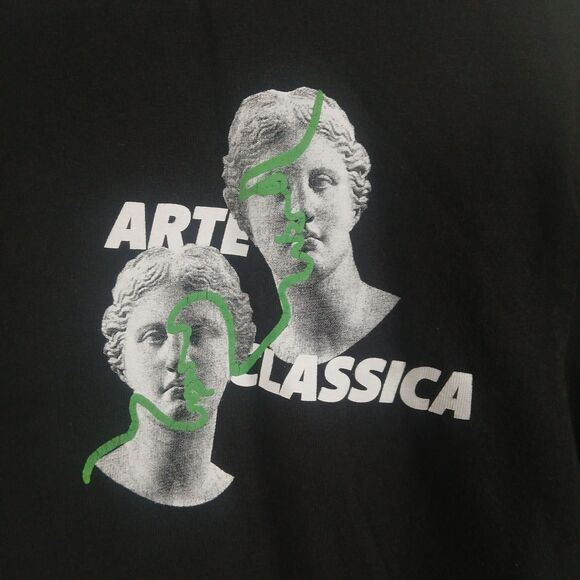 ZARA Venus de Milo Greek Art “Arte Classica” Black Graphic T-Shirt S Artsy EUC - Picture 3 of 10